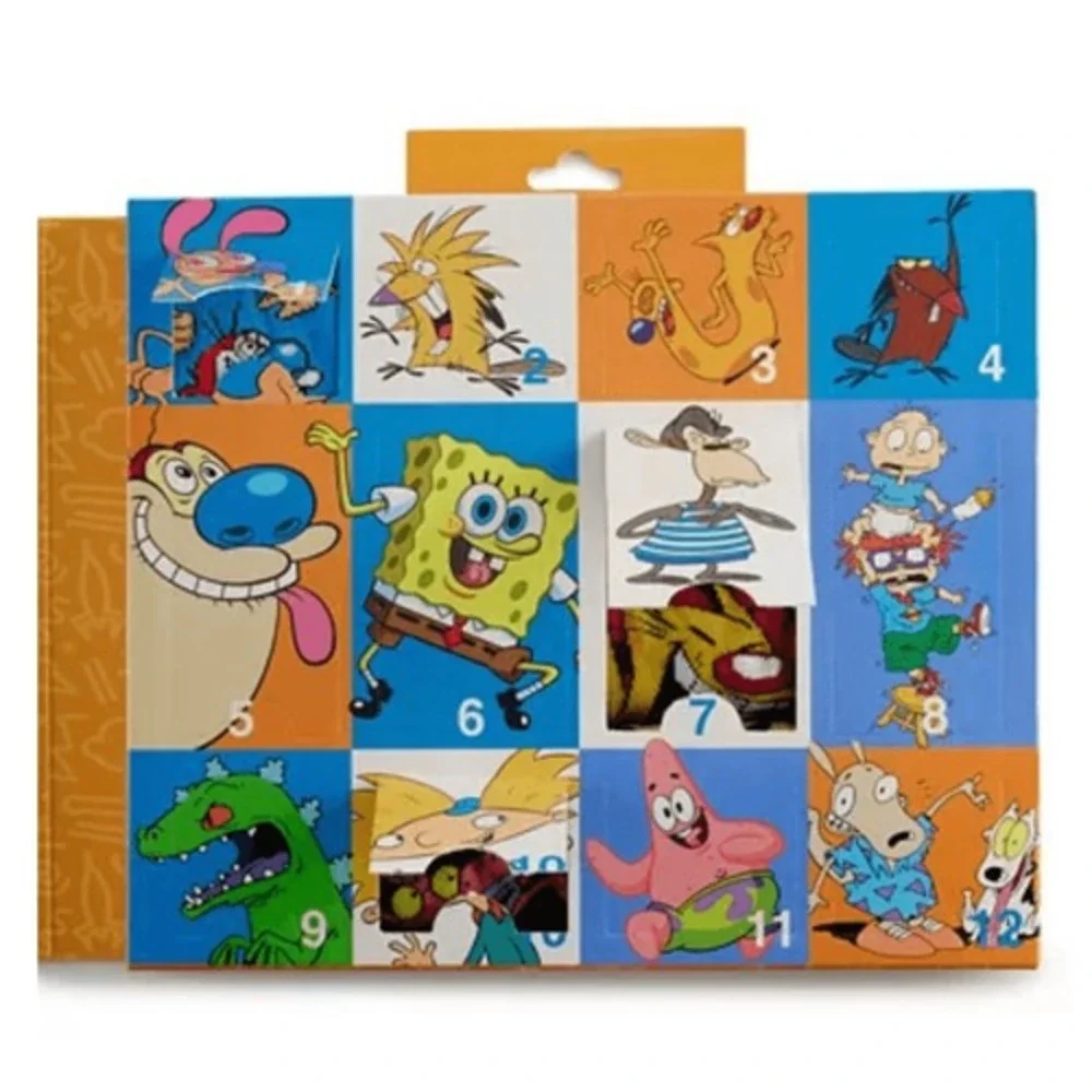 Nickelodeon SpongeBob & friends 12 Days of Socks‎ Crew Novelty Socks NWB Men